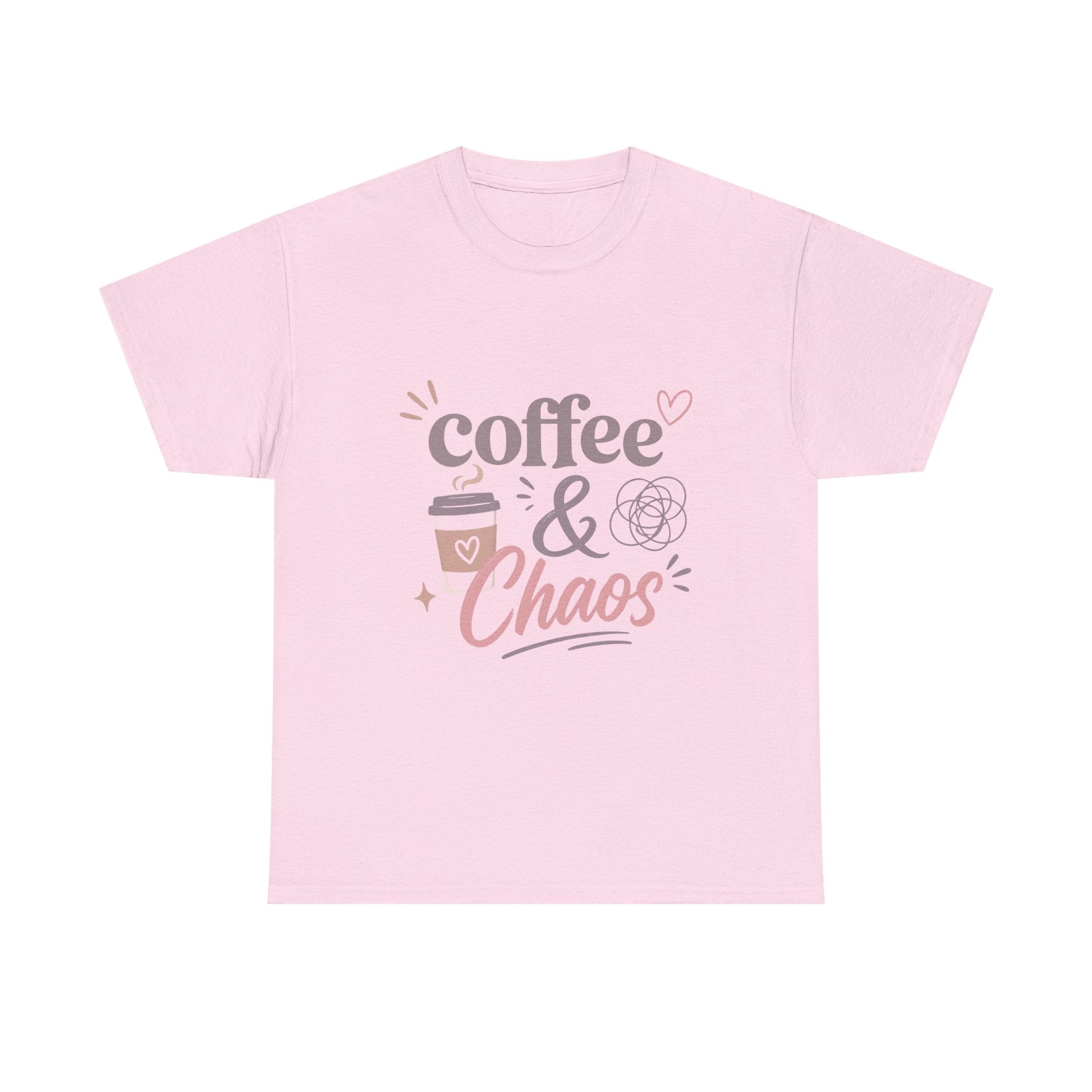 Coffee & Chaos Tee — Cute Coffee Lover Graphic T-Shirt
