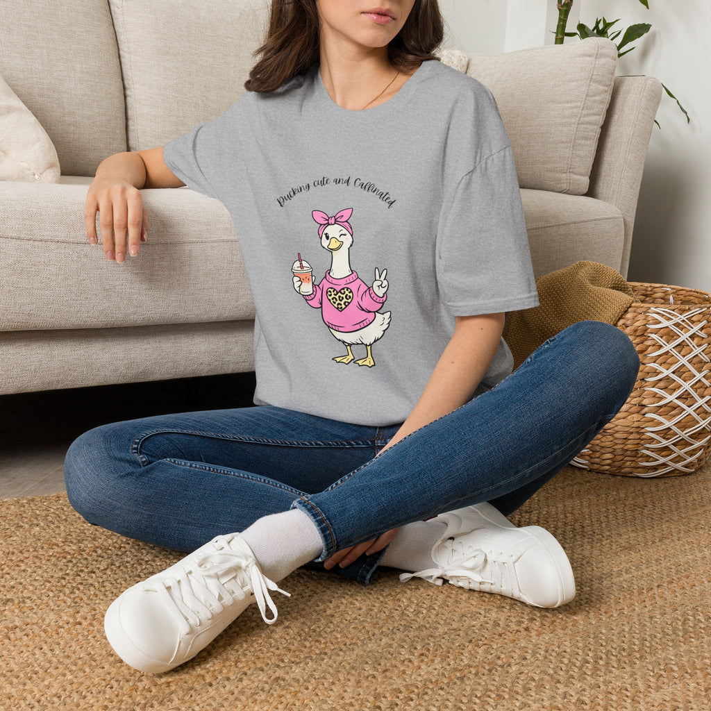 Cute Goose Graphic T-Shirt — "Ducking Cute and Celebrated" Casual Tee