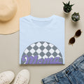 Mama Checkerboard T-Shirt — Retro Lavender Mom Tee