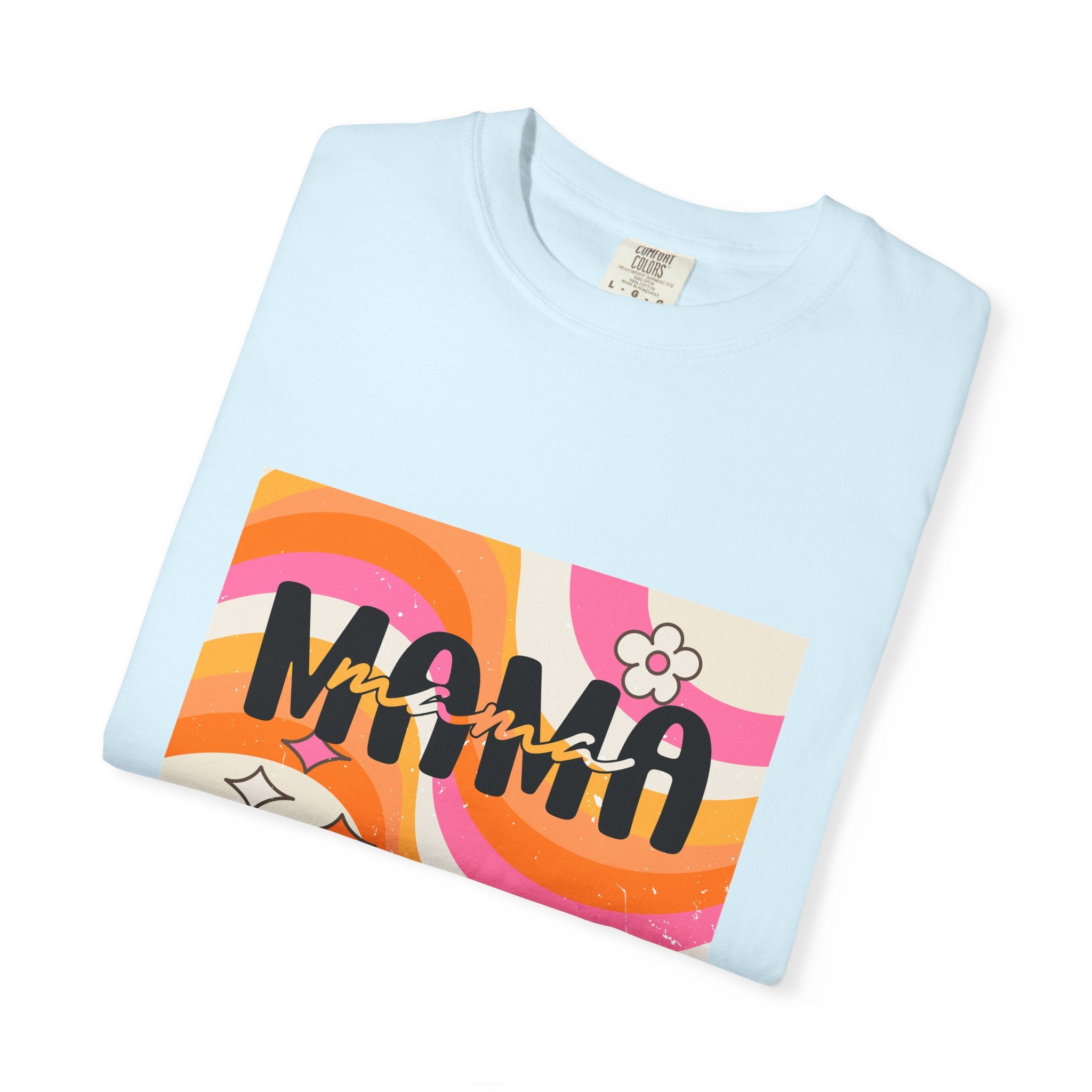 Mama Retro Wave T-Shirt — Vintage 70s Floral Graphic Tee for Moms
