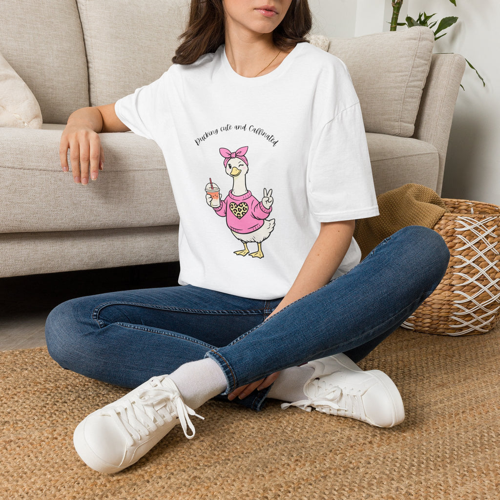 Cute Goose Graphic T-Shirt — "Ducking Cute and Celebrated" Casual Tee