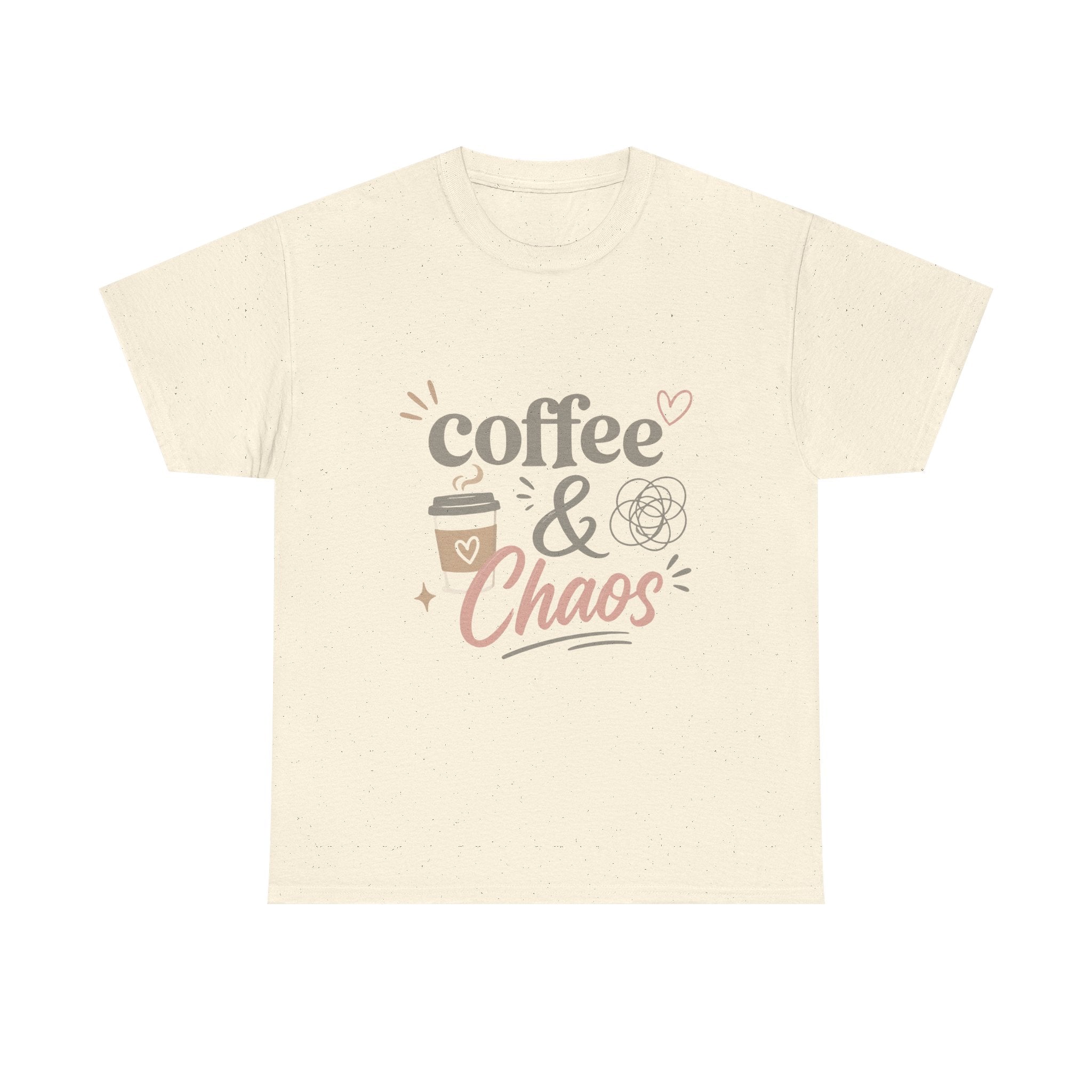 Coffee & Chaos Tee — Cute Coffee Lover Graphic T-Shirt