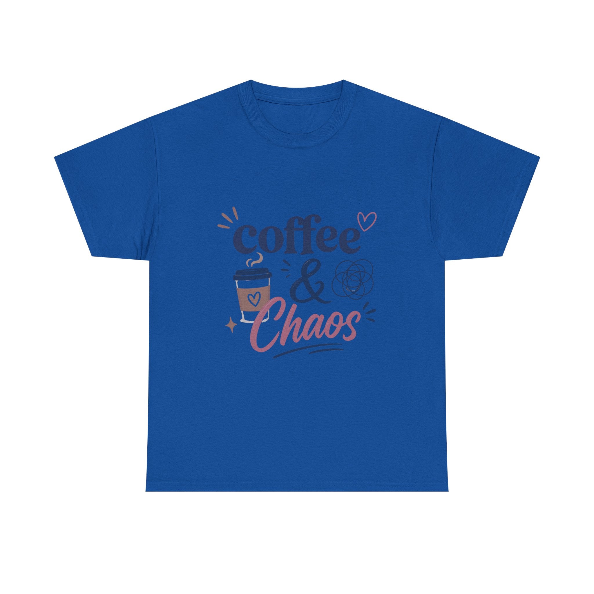Coffee & Chaos Tee — Cute Coffee Lover Graphic T-Shirt
